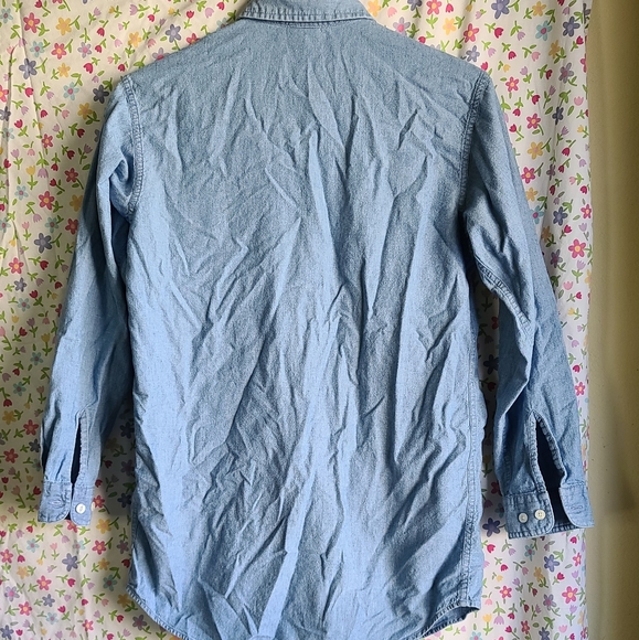 Vintage Warner Bros. Looney Tunes Embroidered Jean Button Down Size XS - Picture 3 of 5